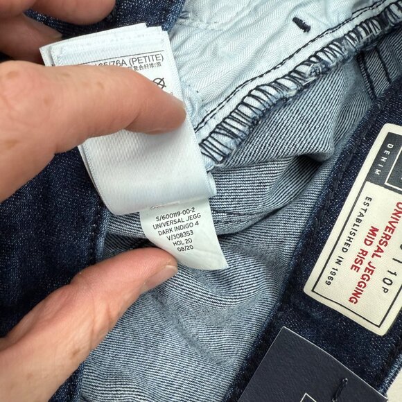 Gap Mid Rise Universal Jegging Stretch Denim Blue Jeans Womens size 30/10P NEW - Picture 5 of 11